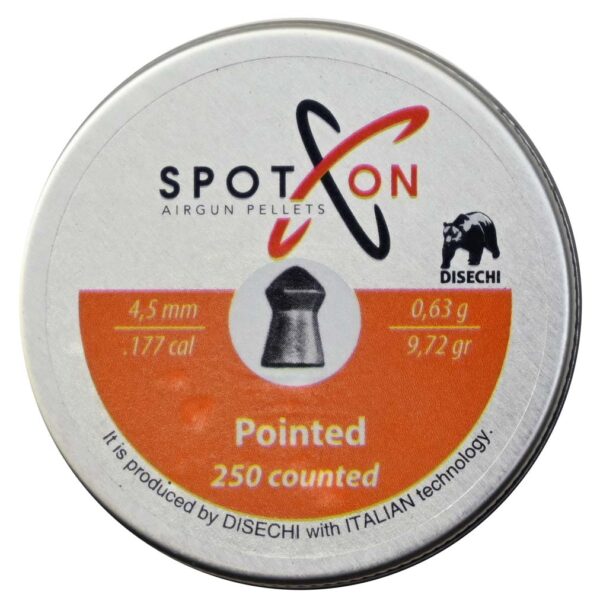 Spoton Pointed Pellets (4.5 mm, 0.63 g, 250 pcs.)