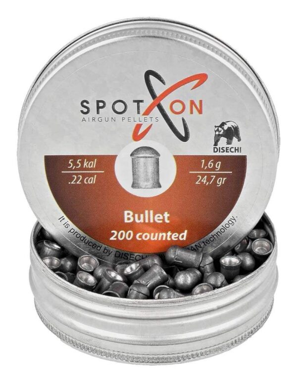 Spoton Bullet Pellets (5.5 mm, 1.6 g, 200 pcs.)