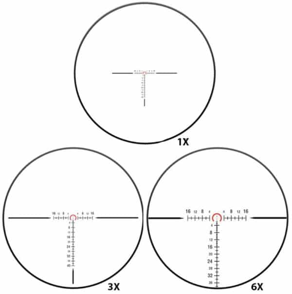 Riflescope Discovery Optics ED-AR 1-6×24 IR FFP (30 mm, illuminated)