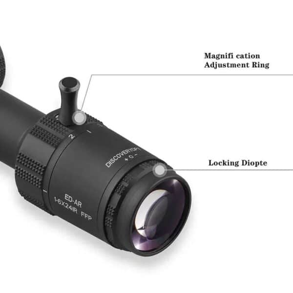 Riflescope Discovery Optics ED-AR 1-6×24 IR FFP (30 mm, illuminated)