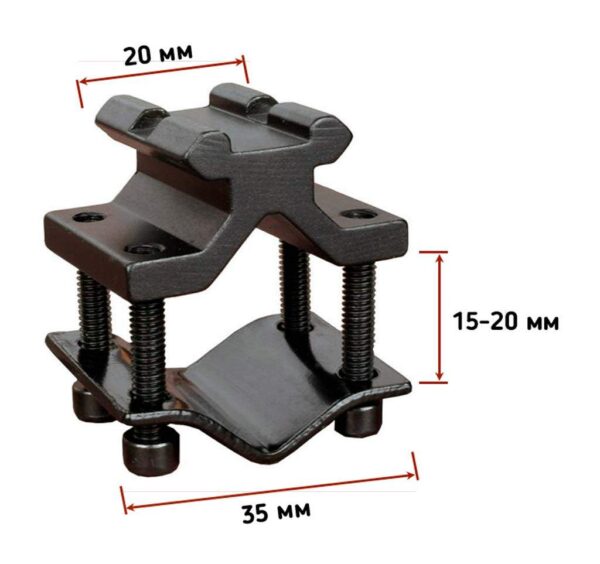 Buvele Bipod with Barrel Mount Adapter — 24.1–29.2 cm (Adjustable)
