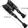Buvele Bipod for sling swivel stud (height 15.2 – 22.9 cm) with Weaver/Picatinny adapter
