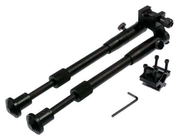 Buvele Bipod with Barrel Mount Adapter — 24.1–29.2 cm (Adjustable)
