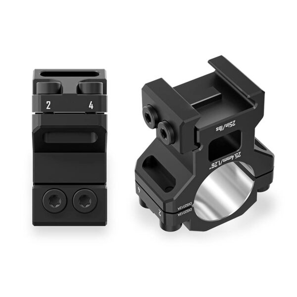 Discovery Scope Mount 6061 Rings (25.4 mm) Medium for Picatinny. Height 19.3 mm