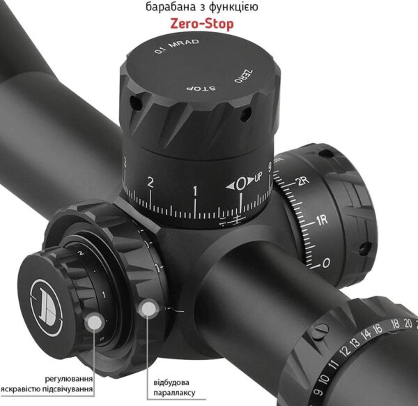 Riflescope Discovery Optics HD GEN2 4-24×50 SFIR FFP Zero-Stop