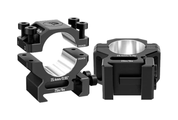 Discovery Scope Mount 6061 Rings (25.4 mm) Low for Picatinny. Height 11.4 mm