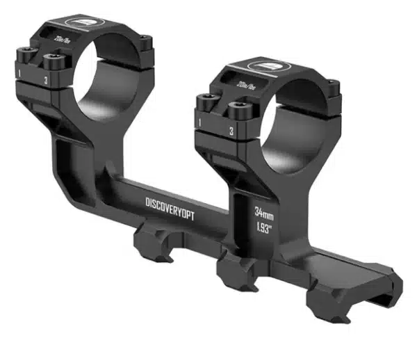 Discovery Optics One-Piece Mount (34 mm) Extra High for Weaver/Picatinny, Base Height – 32 mm