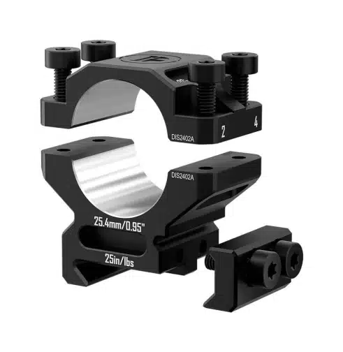 Discovery Scope Mount 6061 Rings (25.4 mm) Low for Picatinny. Height 11.4 mm