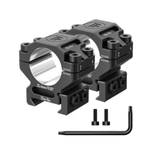 Discovery Scope Mount 6061 Rings (25.4 mm) Low for Picatinny. Height 11.4 mm