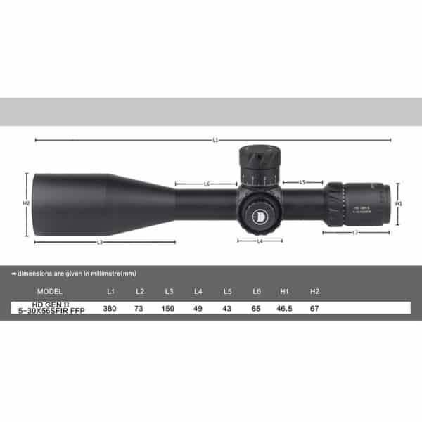 Riflescope Discovery Optics HD GEN2 5-30×56 SFIR