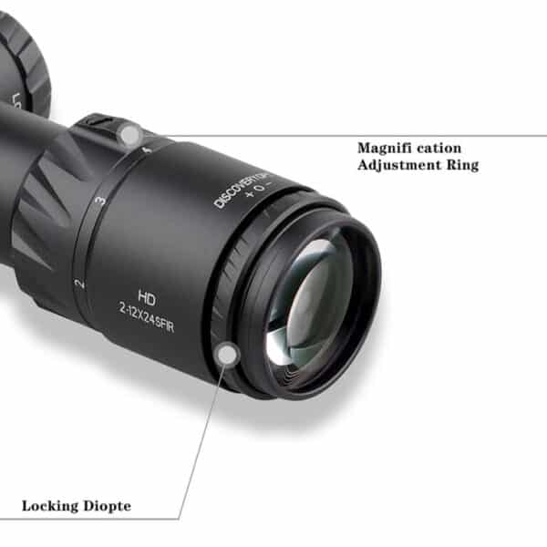 Discovery Optics HD 2-12×24 SFIR FFP Riflescope (30 mm, illuminated reticle)