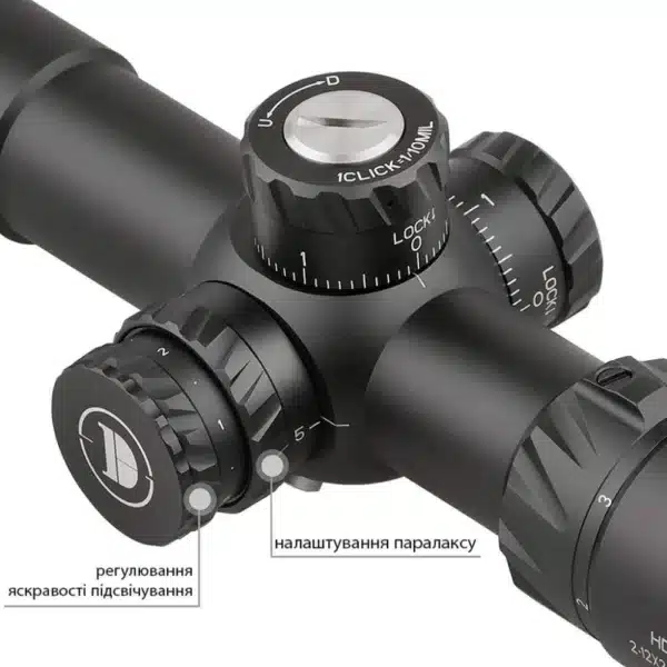 Discovery Optics HD 2-12×24 SFIR FFP Riflescope (30 mm, illuminated reticle)