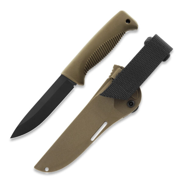 Peltonen M07 Ranger Knife – Coyote Handle (Cerakote Blade, Composite Sheath)
