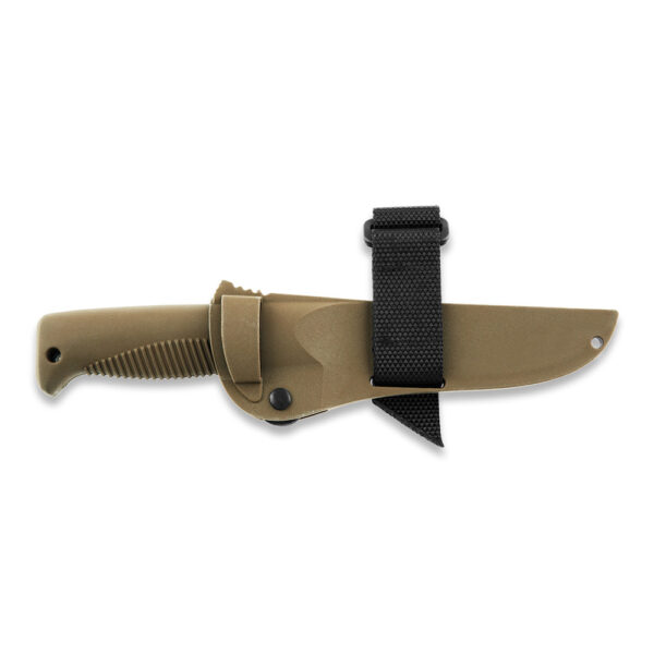Peltonen M07 Ranger Knife – Coyote Handle (Cerakote Blade, Composite Sheath)