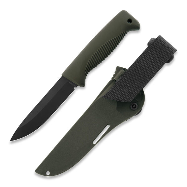 Peltonen M07 Ranger Knife – Green Handle (Green Blade, Composite Sheath)