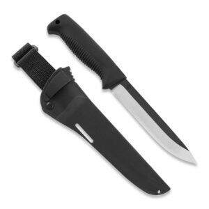 Peltonen M95 Ranger Knife – Black Handle, Uncoated Blade, Composite Sheath.