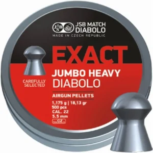 JSB Diabolo Exact Jumbo Heavy pellets 5.52 mm  (1.175 g, 500 pcs).
