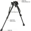 Buvele Bipod for sling swivel stud (height 23 – 33 cm) with Weaver/Picatinny adapter