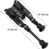 Buvele Bipod for sling swivel stud (height 23 – 33 cm) with Weaver/Picatinny adapter