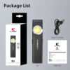 KLARUS E5 Magnetic EDC Flashlight – Ultra-Light Dual Light Pocket Flashlight with USB-C Charging