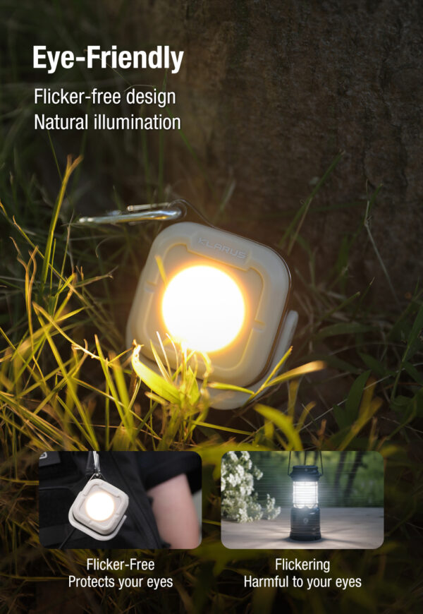 KLARUS CL5 Compact Camping Light – 650 Lumens, USB-C Rechargeable, Magnetic Base