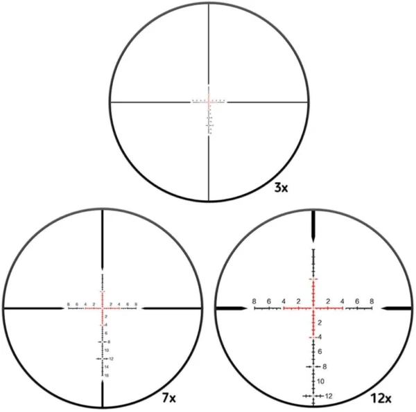 Riflescope Discovery Optics HD 3-12×44 SFIR (30 mm Tube, Illuminated Reticle)