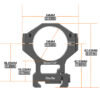 Discovery Scope Mount 7075 (34 mm) High na Picatinny. Height 22 mm