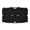 Megaline black gun case 118 × 30 × 11 cm with clasps