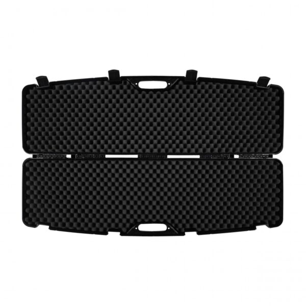 Megaline black gun case 118 × 30 × 11 cm with clasps