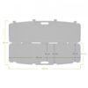 Megaline black gun case 118 × 30 × 11 cm with clasps